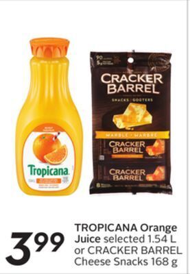 Sobeys Tropicana orange juice offer