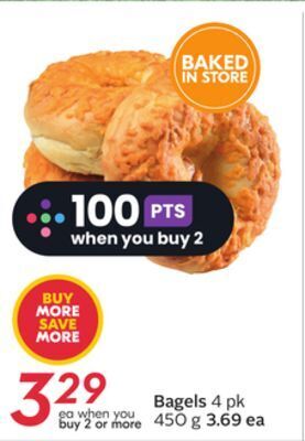Sobeys Bagels offer