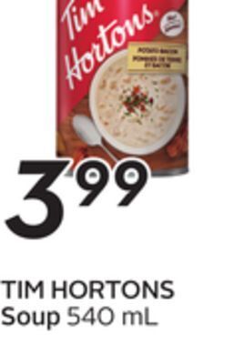 Sobeys Tim hortons soup offer