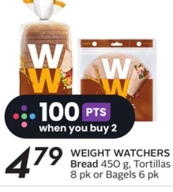 Sobeys Weight watchers bread offer