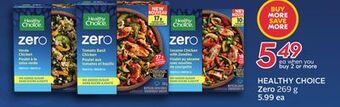 Sobeys Healthy choice zero offer