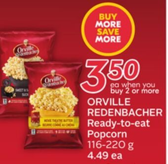 Sobeys Orville redenbacher ready-to-eat popcorn offer