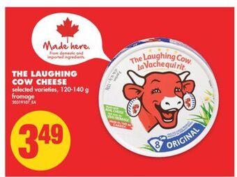 No Frills The laughing cow cheese, 120-140 g offer