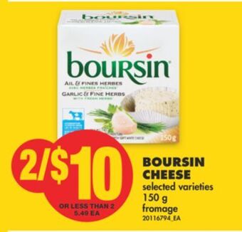 No Frills Boursin cheese, 150 g offer