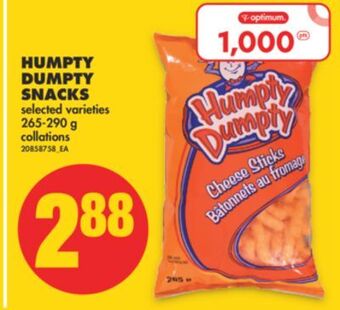 No Frills Humpty dumpty snacks, 265-290 g offer
