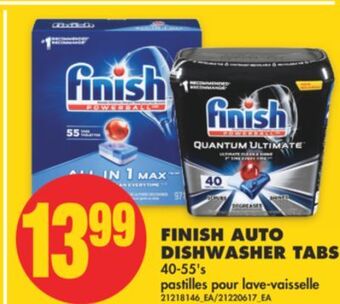 No Frills Finish auto dishwasher tabs, 40-55's offer