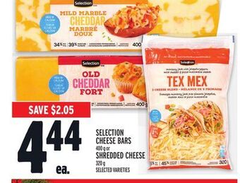 Metro Selection cheese bars offer