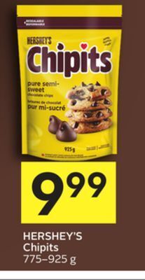 Foodland Hershey's chipits, 775-925 g offer