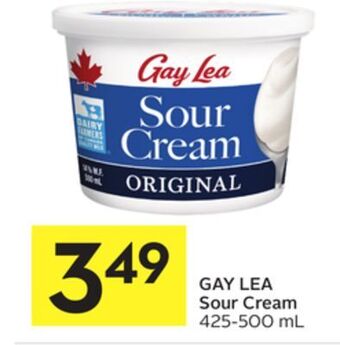 Foodland Gay lea sour cream 425-500 ml offer