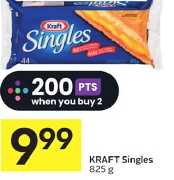 Foodland Kraft singles 825 g offer