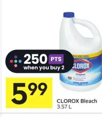 Foodland Clorox bleach 3.57 l offer