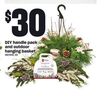 Independent Grocer Diy handle pack and outdoor hanging basket offer