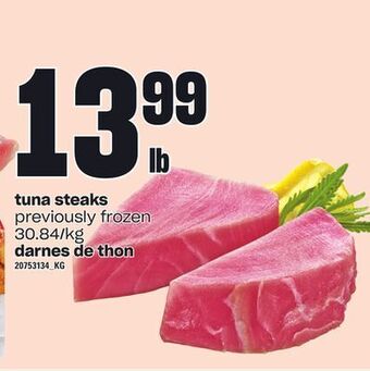 Independent Grocer Tuna steaks offer
