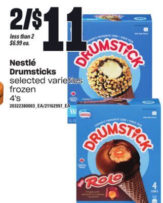 Independent Grocer Nestlé drumsticks, 4's offer