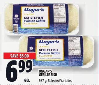 Metro Ungar's gefilte fish offer