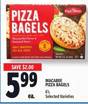 Metro Macabee pizza bagels offer