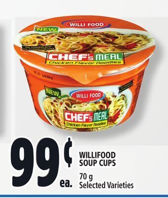 Metro Willifood soup cups offer