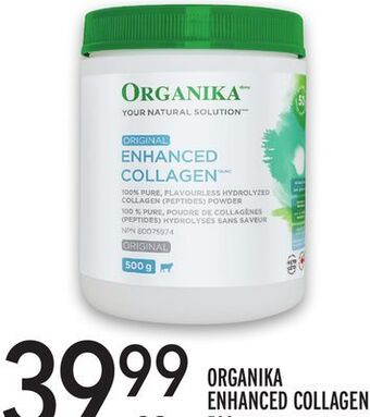 Metro Organika enhanced collagen offer