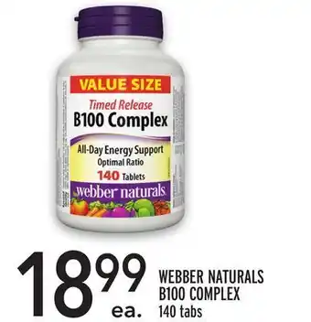 Metro Webber naturals b100 complex offer