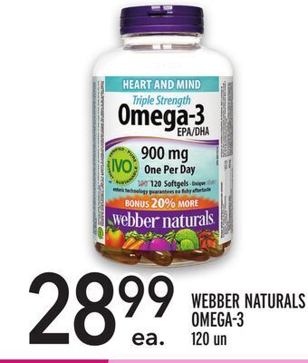 Metro Webber naturals omega-3 offer