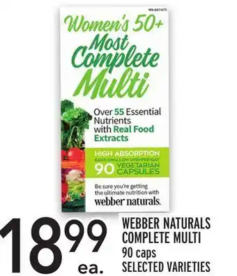 Metro Webber naturals complete multi offer