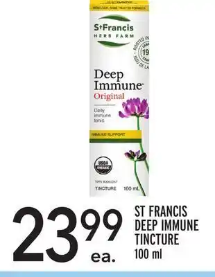 Metro St francis deep immune tincture offer