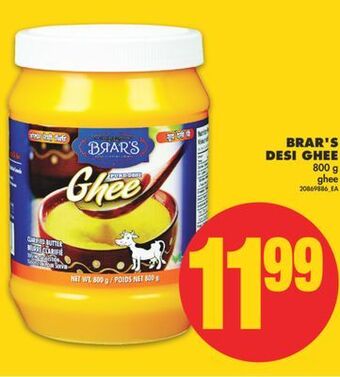No Frills Brar's desi ghee, 800 g offer