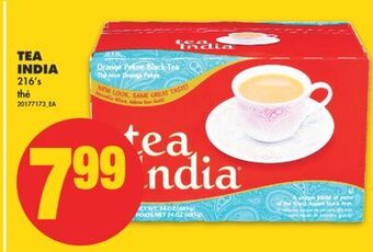 No Frills Tea india, 216's offer