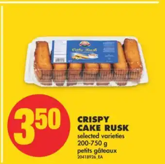 No Frills Crispy cake rusk, 200-750 g offer