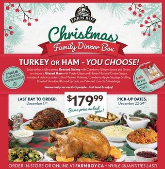 Farm Boy Turkey or ham offer
