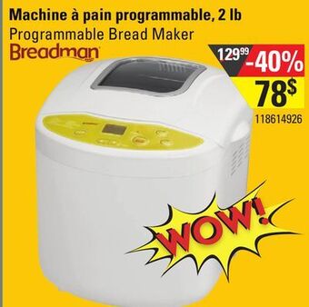 Sushi Shop Breadman programmable bread maker offer