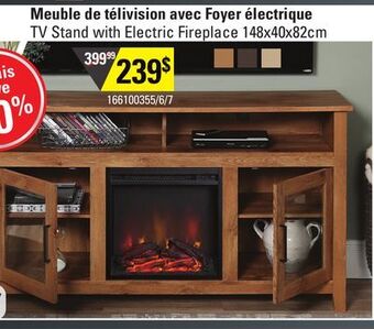 Sushi Shop Tv stand with electric fireplace offer
