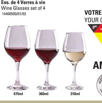 Sushi Shop Wine glasses set of 4 offer