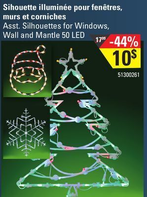 Sushi Shop Asst. silhouettes for windows, wall and mantle 50 led offer