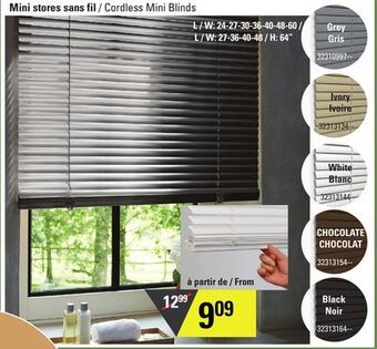 Sushi Shop Cordless mini blinds offer