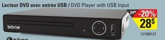 Sushi Shop Borne dvd player with usb input offer