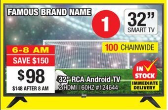 Bad Boy Superstore 32" rca android tv offer