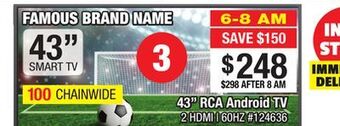 Bad Boy Superstore 43" rca android tv offer