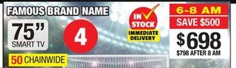 Bad Boy Superstore 75" rca 4k smart tv offer