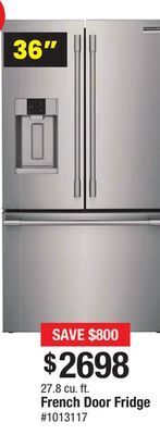 Bad Boy Superstore Frigidaire 27.8 cu. ft. french door fridge offer