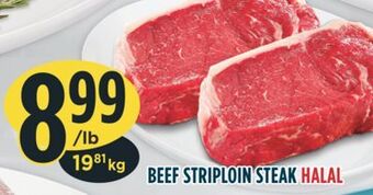Marché Adonis Beef striploin steak halal offer