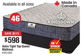 Bad Boy Superstore Astro tight top queen mattress offer