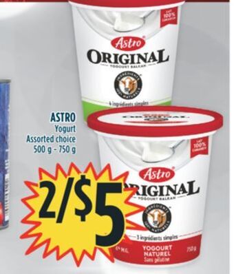 Marché Adonis Astro yogurt offer