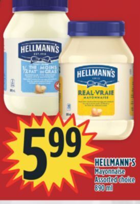 Marché Adonis Hellmann's mayonnaise offer