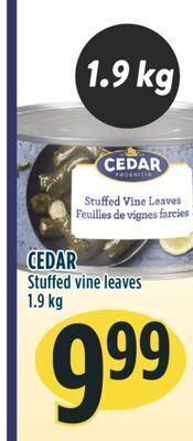 Marché Adonis Cedar stuffed vine leaves offer