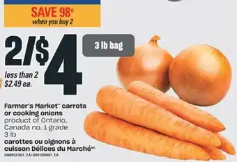 Valu-mart Carottes ou oignons à cuisson délices du marché, 3 lb offer