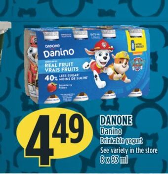 Marché Adonis Danone danino drinkable yogurt offer