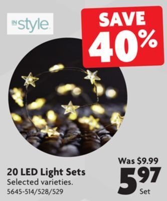 Home Hardware 20 led light sets offer