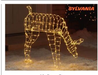 Home Hardware Lit deer frame offer