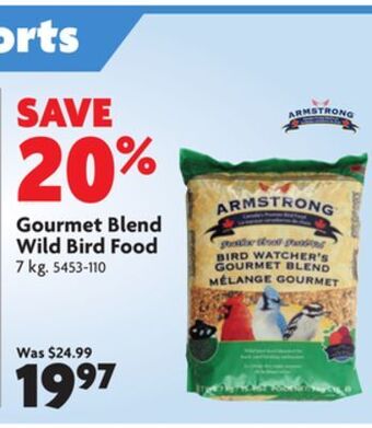 Home Hardware Gourmet blend wild bird food offer